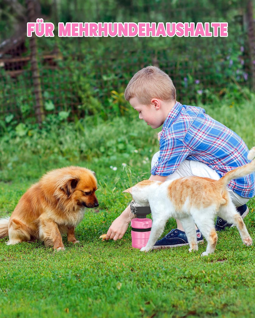 lesotc 520ml Hundetrinkflasche für unterwegs, Faltbare Hund Auslaufsicher Wasserflasche, Hunde Wasse