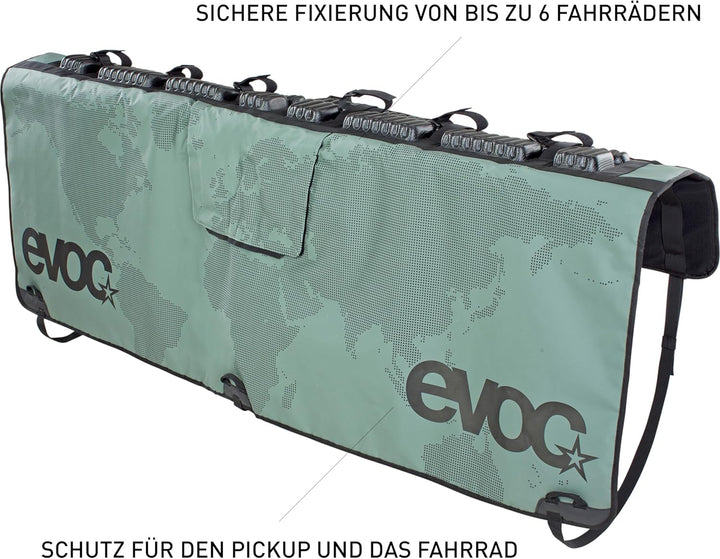 EVOC TAILGATE PAD für Fahrradtransport im Pickup (Fahrradtransport, sichere Fixierung von bis zu 6 B