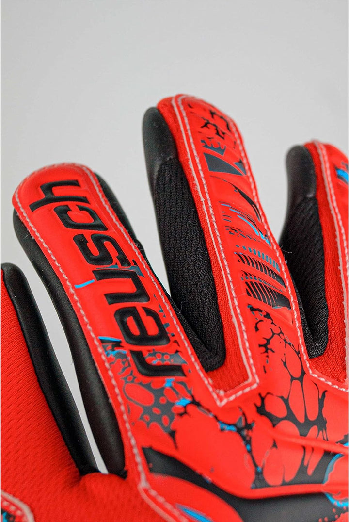 Reusch Unisex Jugend Torwarthandschuhe Attrakt Evolution Finger Support Junior mit Gutem Grip und In