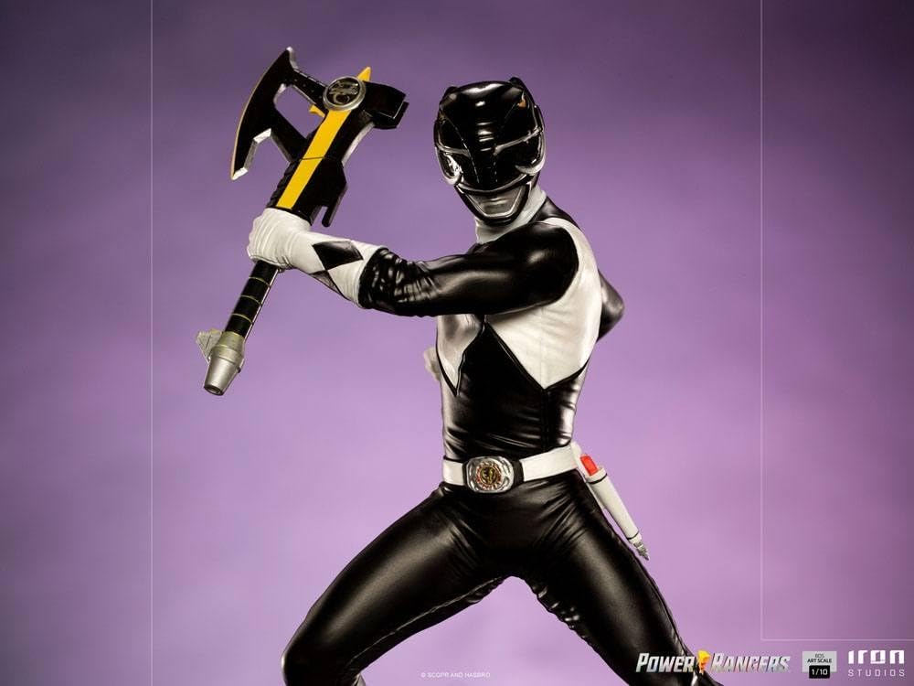Iron Studios BDS: Power Rangers - Black Ranger Art Scale Statue (1/10) (POWRAN46221-10) 1:10 Scale,