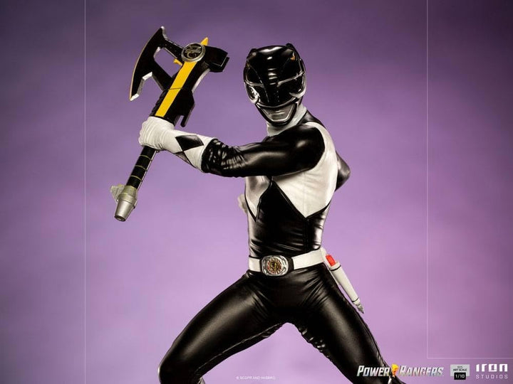 Iron Studios BDS: Power Rangers - Black Ranger Art Scale Statue (1/10) (POWRAN46221-10) 1:10 Scale,