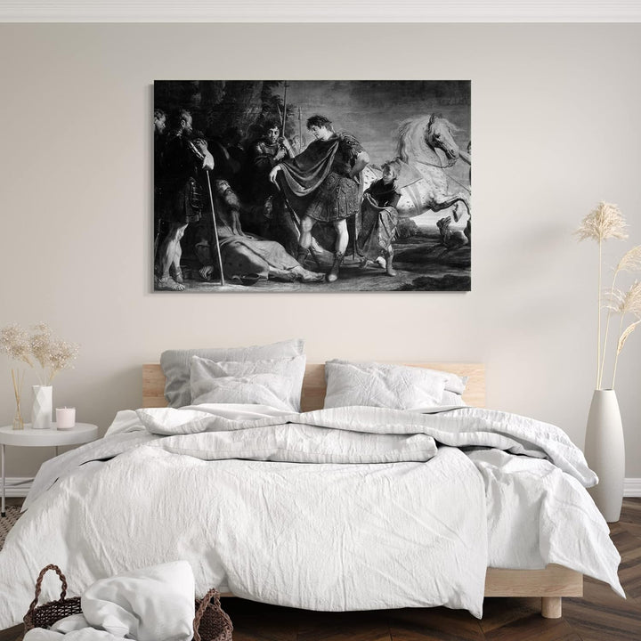 Printed Paintings Leinwand (80x60cm): Gaspar de Crayer - Das Treffen von Alexander dem Grossen und 8