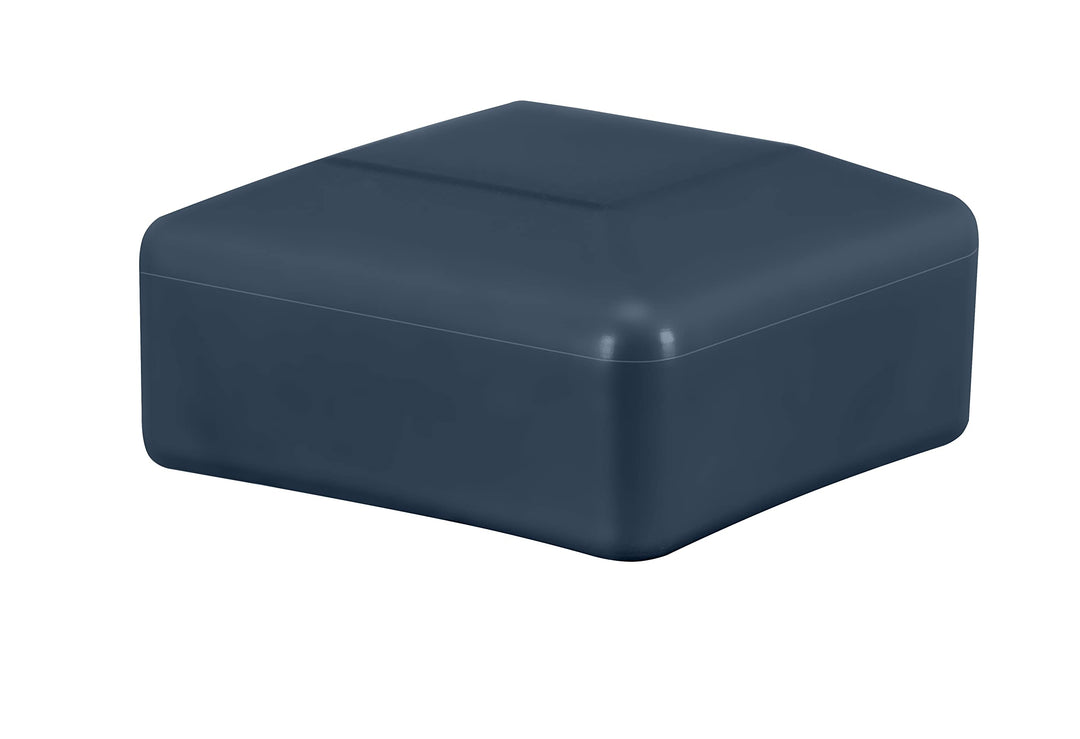 EMFA Zaunpfahlkappe 60x60 mm 10 Stück Anthrazit Pfostenkappe quadratisch Zaunpfostenkappen Zaunabdec