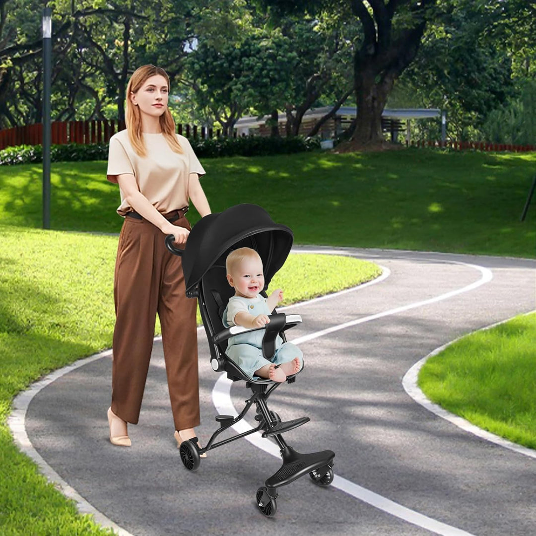 OHMG Kompakter Buggy, mit Liegeposition, von der Geburt bis 4 Jahre (bis zu 25 kg), verstellbarer Gr