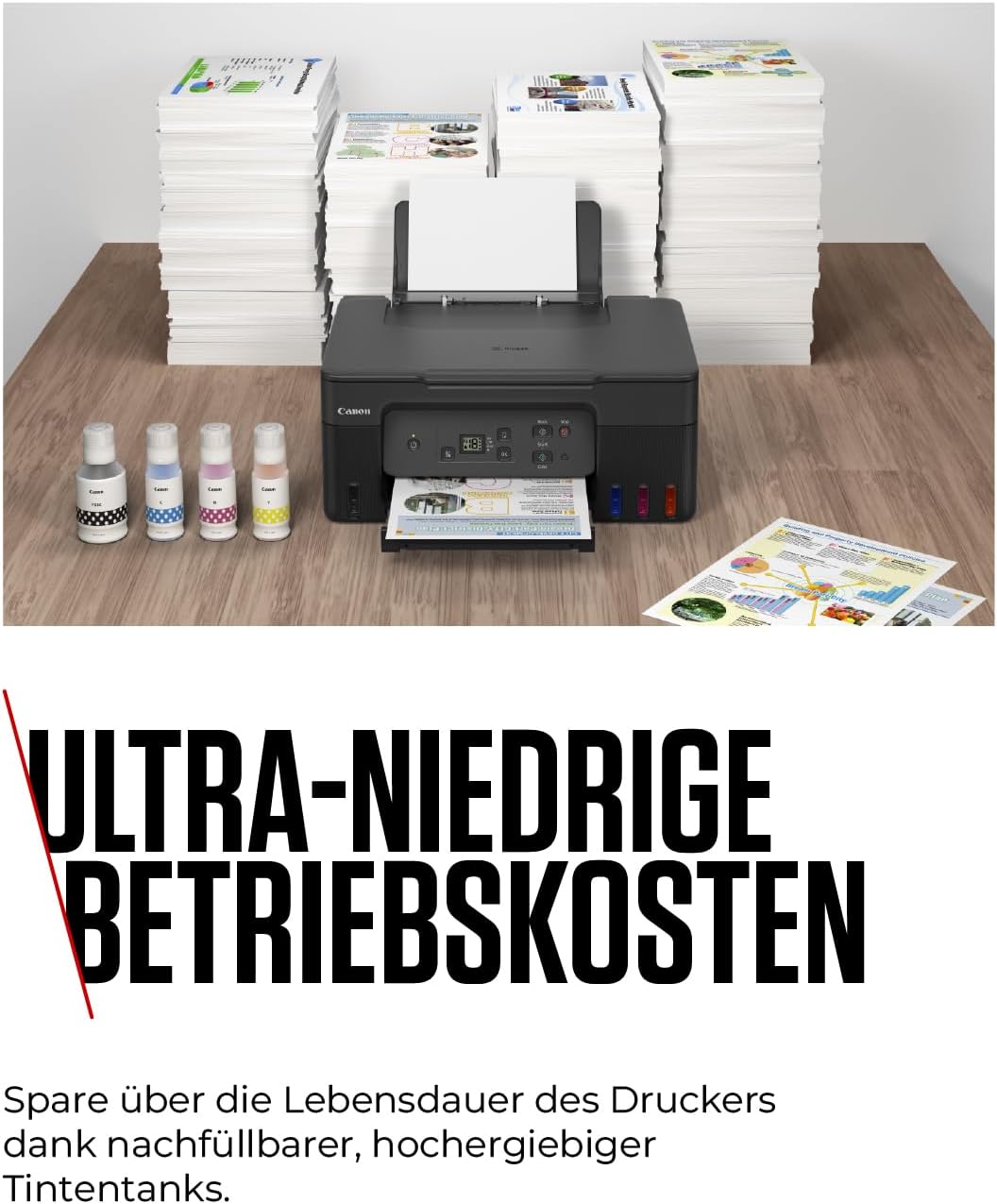 Canon PIXMA G2570 MegaTank 3in1 Multifunktionsgerät Grosse nachfüllbare Tintenbehälter DIN A4 (Scann