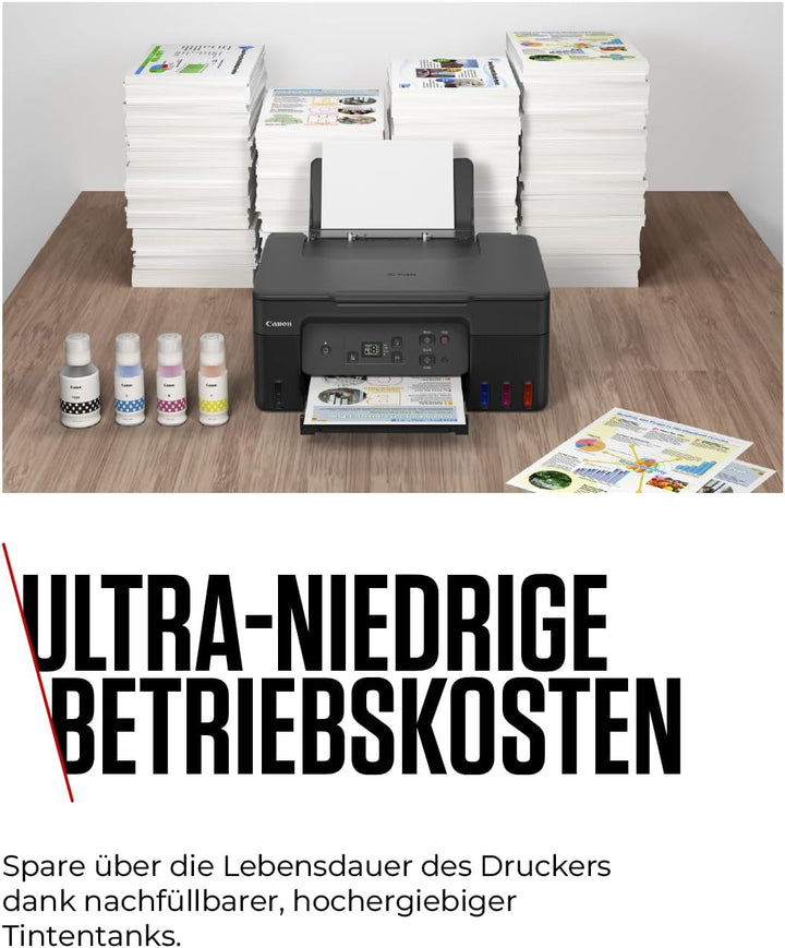 Canon PIXMA G2570 MegaTank 3in1 Multifunktionsgerät Grosse nachfüllbare Tintenbehälter DIN A4 (Scann