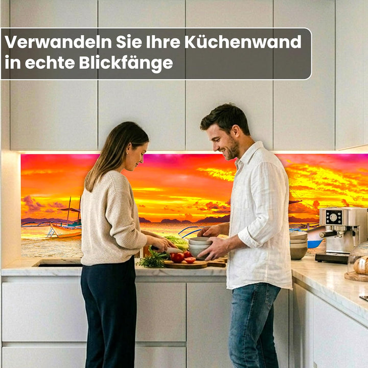 DIMEX Küchenrückwand Folie selbstklebend Schiff | Klebefolie - Dekofolie - Spritzschutz für Küche |