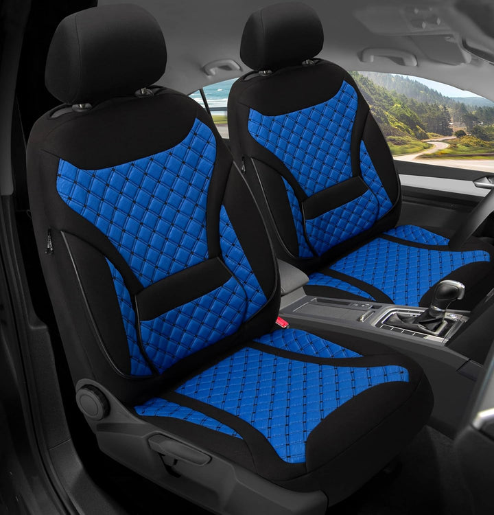 BREMER SITZBEZÜGE Mass Sitzbezüge Schonbezüge für Mercedes GLK X204 ZM6 ZM6 - Schwarz / Blau GLK X20