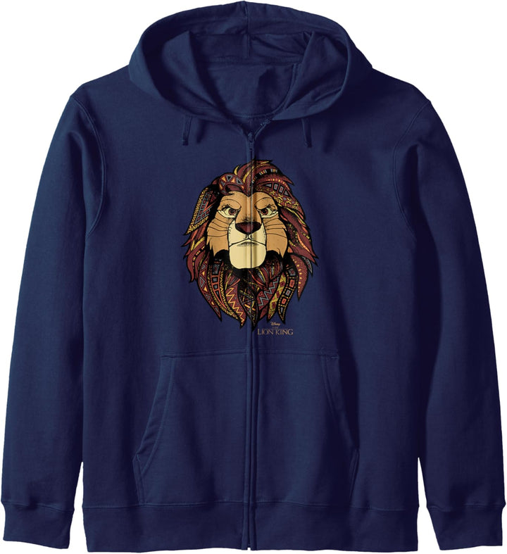 Disney The Lion King Noble Simba Geometric Fills Kapuzenjacke