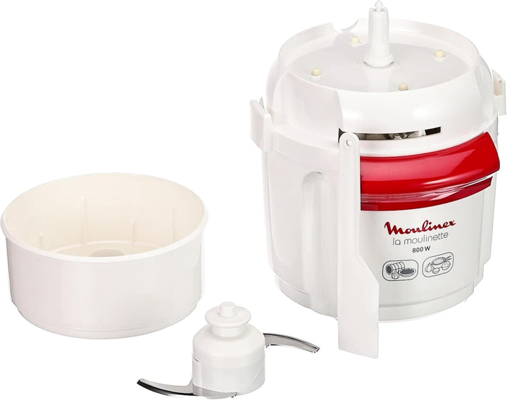 Moulinex AD5601 Moulinette-Zerkleinerer, 800 W, Hacken, Mixen und Kurz, System 1 – 2 – 3 Schnellbedi