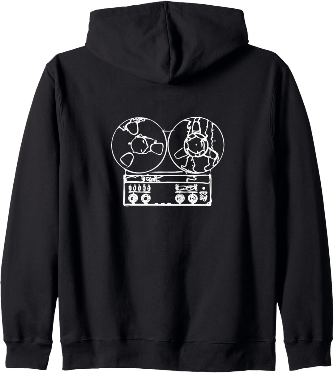 Retro Tonbandgerät Kapuzenjacke