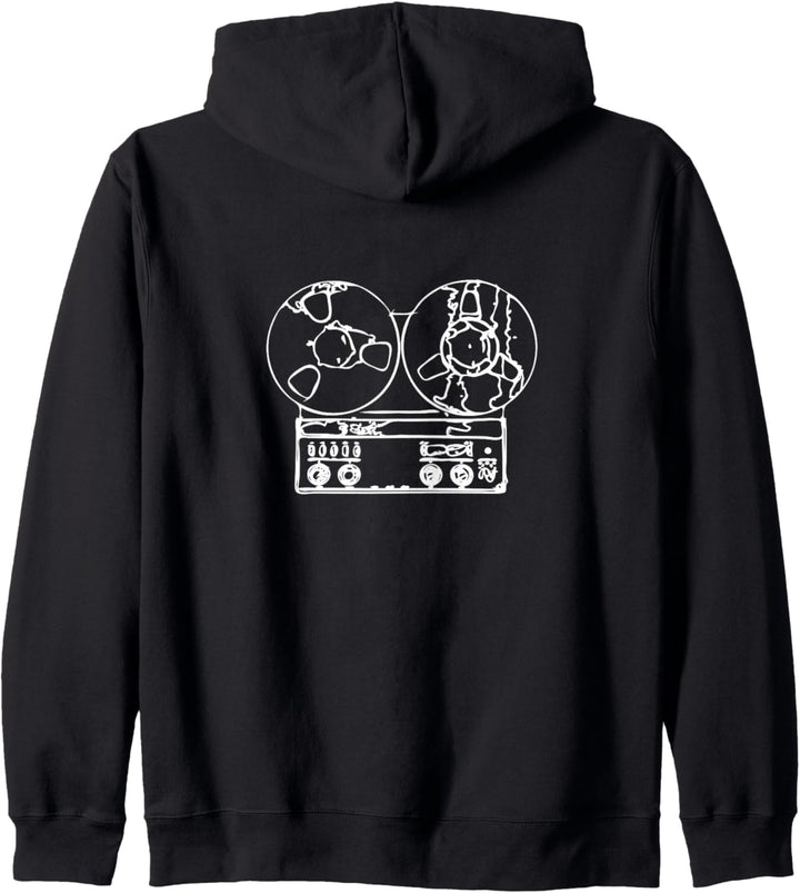 Retro Tonbandgerät Kapuzenjacke