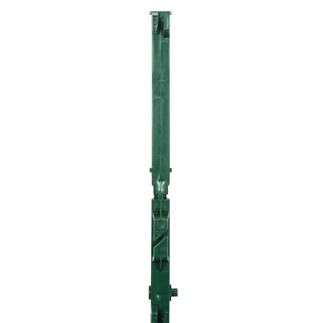 horizont Weidezaunpfähle Kunststoff 5 Stück grün, Höhe 138cm, Doppeltritt, Kunststoffpfahl mit Ösen
