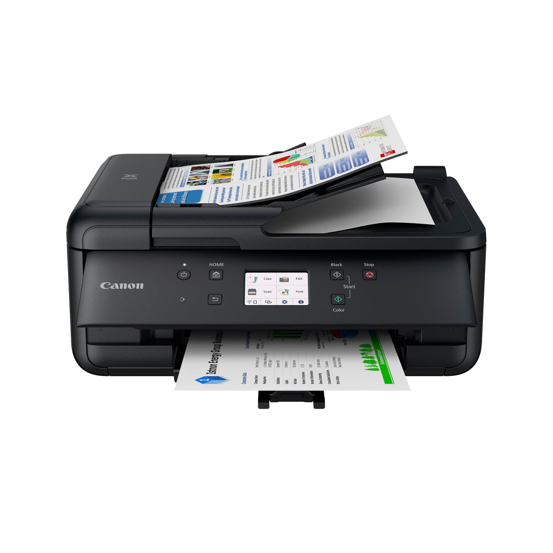 Canon PIXMA TR7650 Multifunktionsdrucker DIN A4 - Farbtintenstrahldrucker schwarz 4 in 1 (Scanner, K