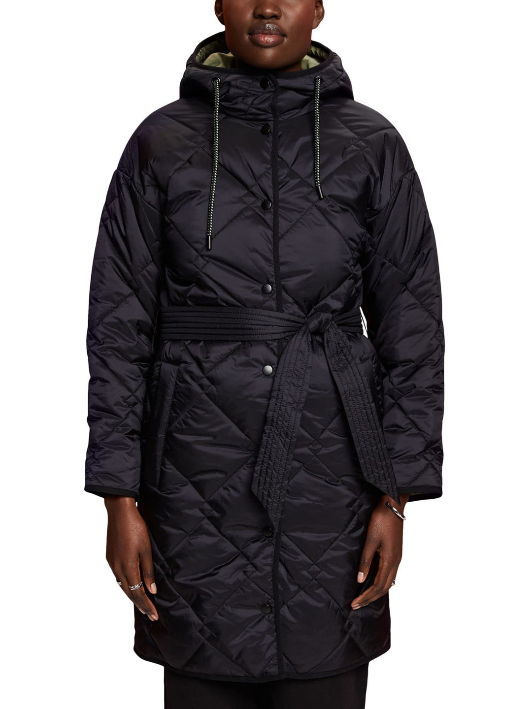 edc by Esprit Steppmantel mit Kapuze XL 001/BLACK, XL 001/BLACK