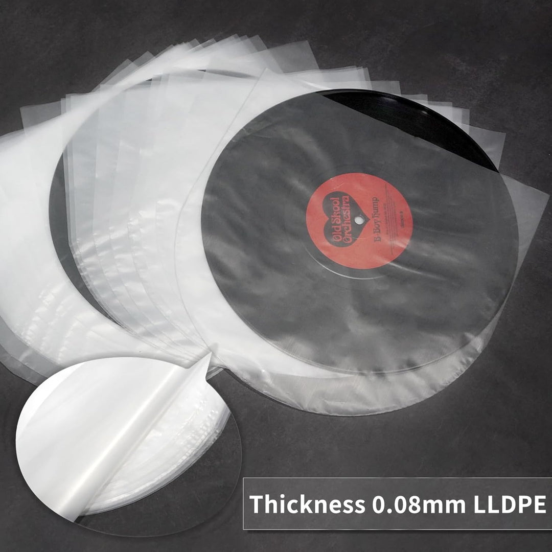 MayRecords 25,4 cm (10 Zoll) Vinyl-Schallplatten-Innenhüllen und Aussenhüllen, antistatische Kunstst
