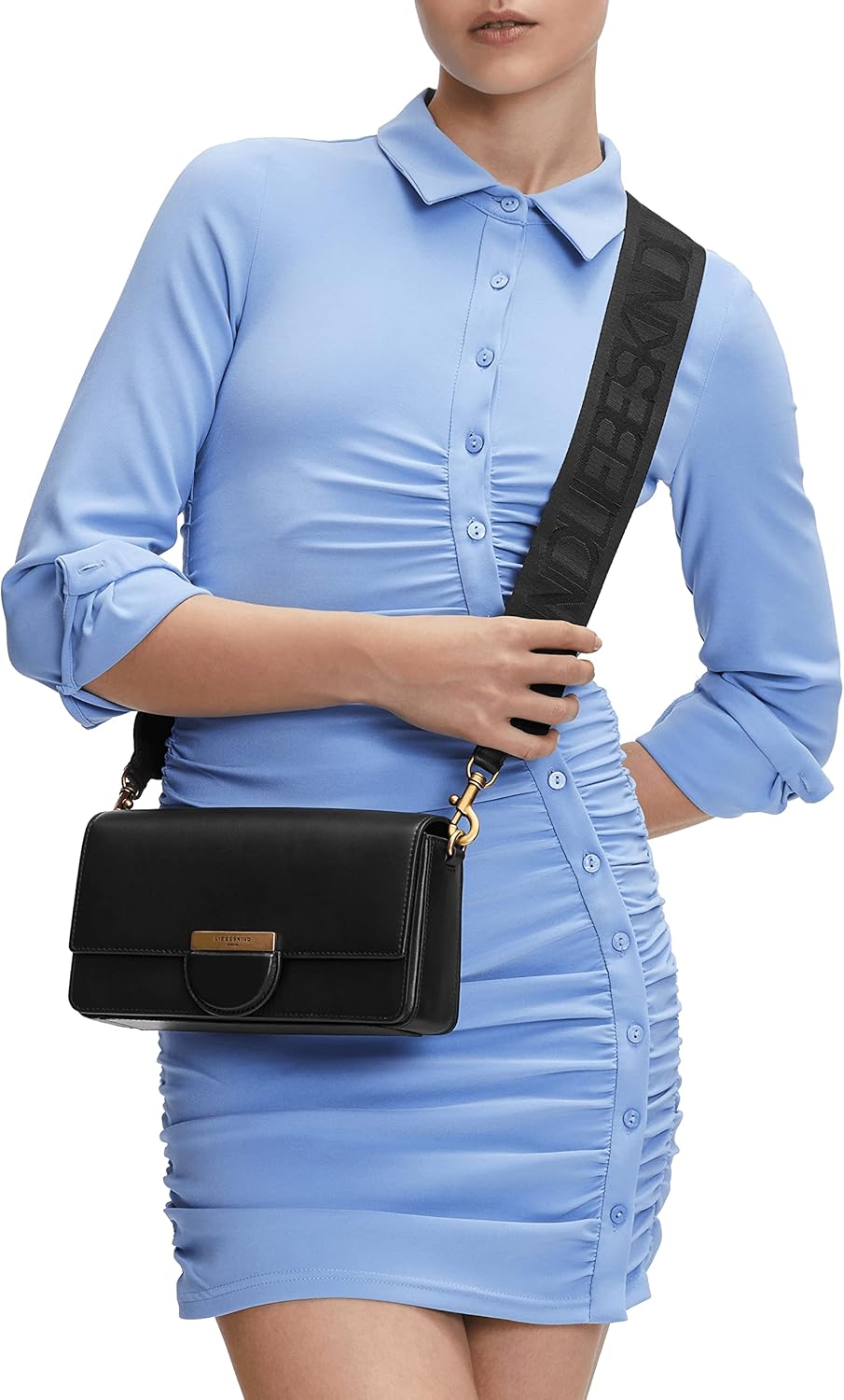 Liebeskind Damen Logo Webbing Strap Shoulder Straps Long Einheitsgrösse (HxBxT 0cm x 140cm x 6cm) Bl