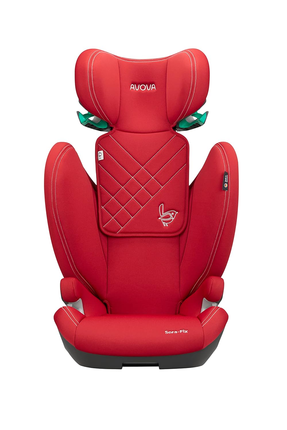 AVOVA Sora-Fix (Maple Red) der Folgesitz geeignet von 100 bis 150 cm, 4 bis 12 Jahre, mit Isofix, Bo