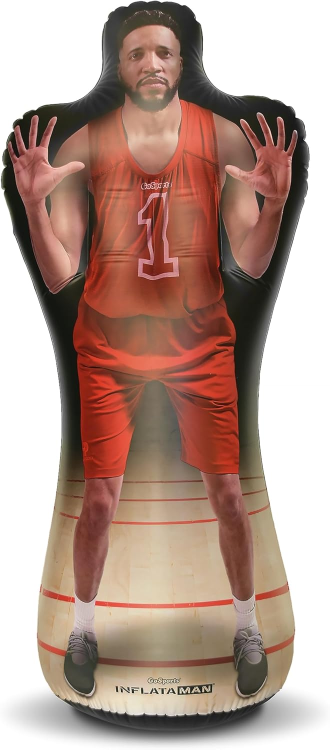 GoSports Inflataman Basketball Defender Trainingshilfe - Gewichteter Defensiv-Dummy für Schiessen, D