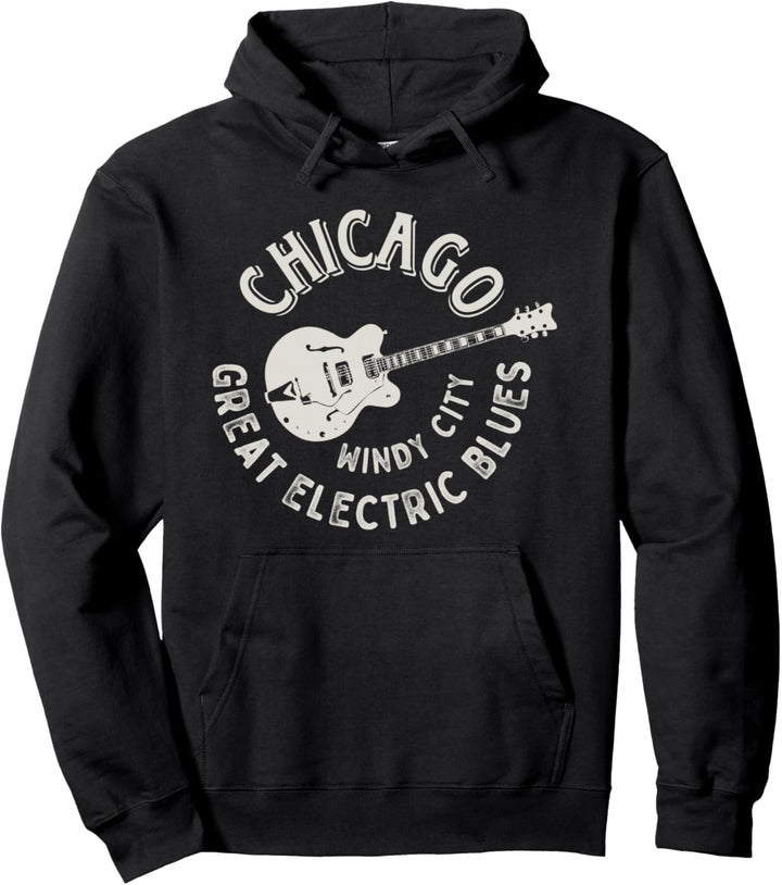 Chicago Electric Blues Amerikanische Musik Vintage Pullover Hoodie