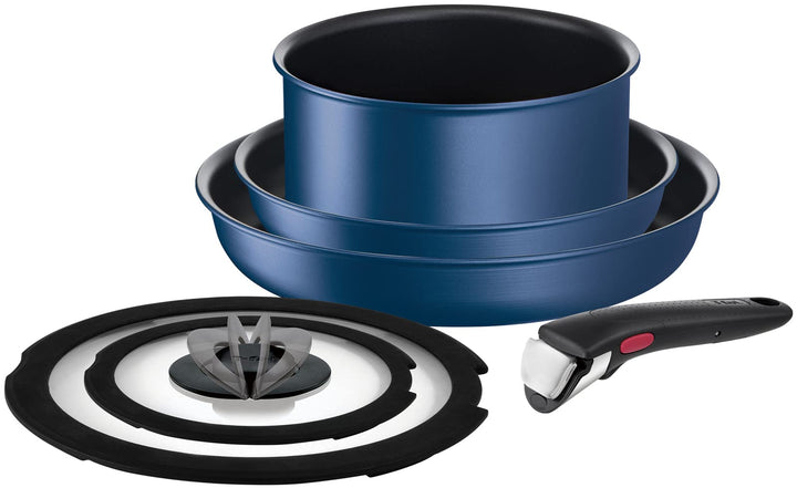Ingenio IH Blue Marquis Unlimited Tefal L7799192 Kochgeschirr, 6-teilig, für alle Herde + Induktion