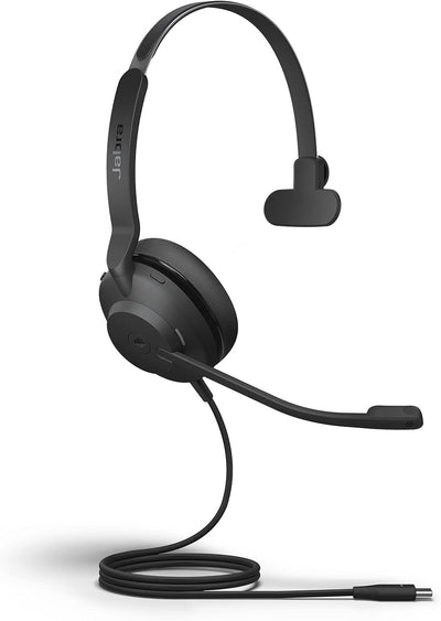 Jabra Evolve 30 II Microsoft Teams Certified USB-C Stereo Corded Headset with Call Control Unit - Co