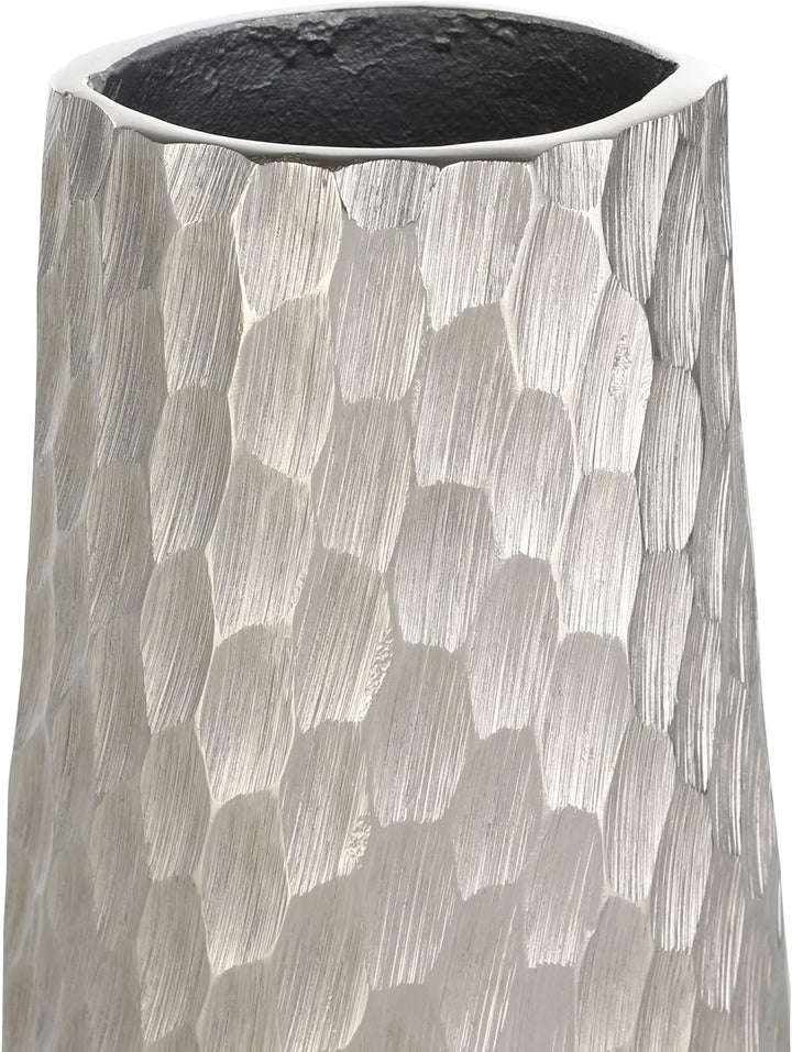 EGLO LIVING Metallvase Nilgaut, Elegante Deko Vase, gehämmerte Dekovase für Wohnzimmer, Blumenvase a