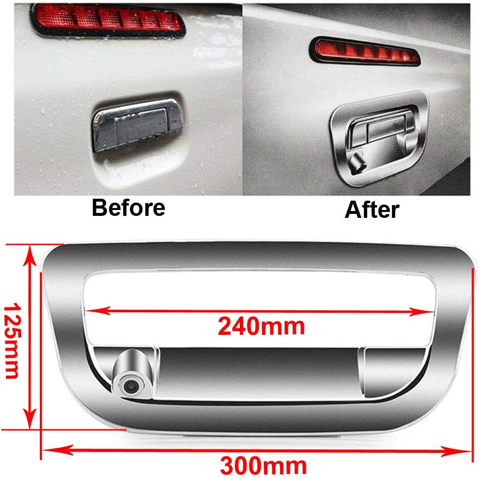 Wasserdicht 170° Nachtsicht Auto Kofferraum Griff Rückfahrkamera für Heckklappe Taste Griff Tailgate
