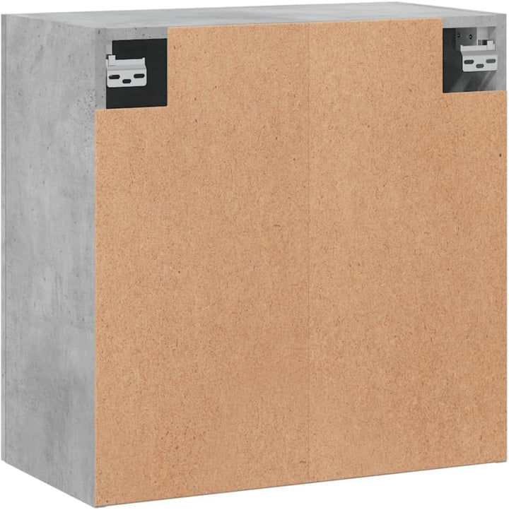 prissent Wandschrank Betongrau 60x31x60 cm Holzwerkstoff Schrank Wandmontage Wohnzimmer Schlafzimmer