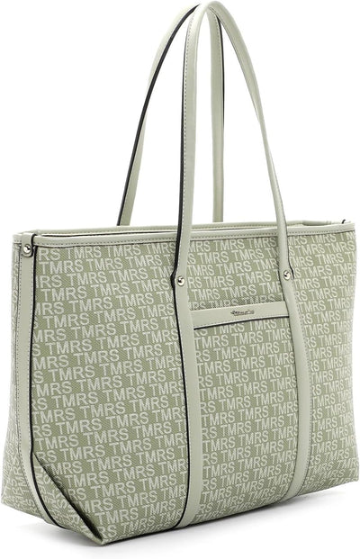 Tamaris Shopper Grace 31439 Damen Handtaschen Print Einheitsgrösse Sage 970, Einheitsgrösse Sage 970