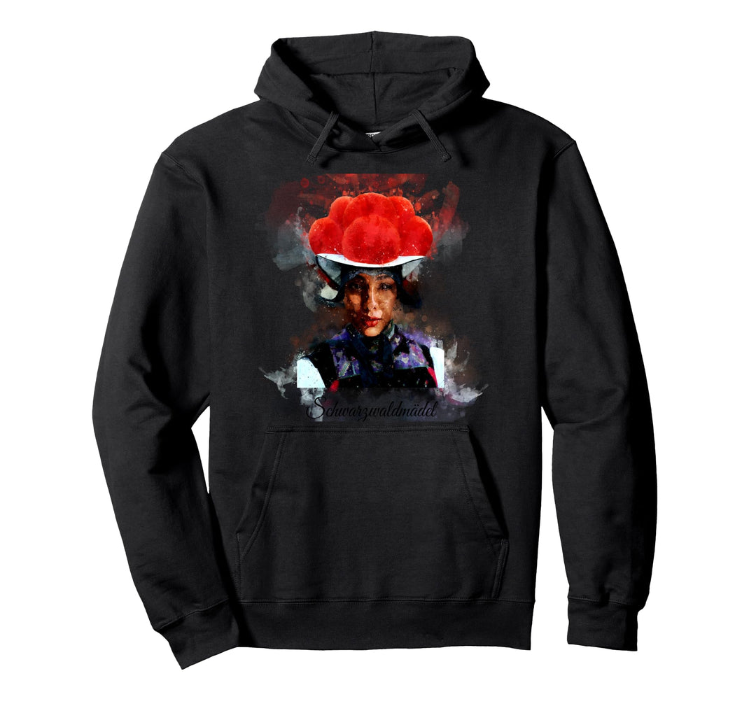 cooles Bollenhut Schwarzwaldmädel Schwarzwald Pullover Hoodie