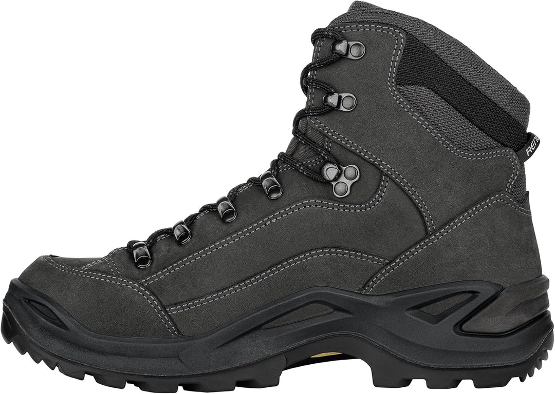 LOWA Renegade GTX MID Unisex Wanderstiefel Outdoor Goretex Anthrazit 44 EU Anthrazit Stahlbla, 44 EU