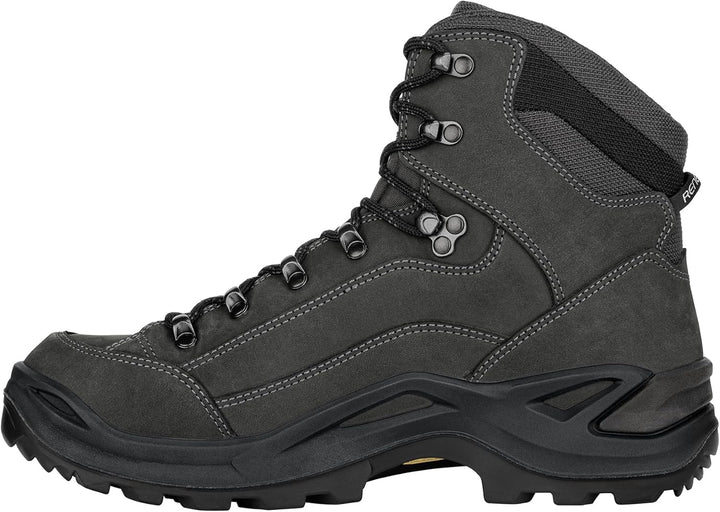 LOWA Renegade GTX MID Unisex Wanderstiefel Outdoor Goretex Anthrazit 44 EU Anthrazit Stahlbla, 44 EU