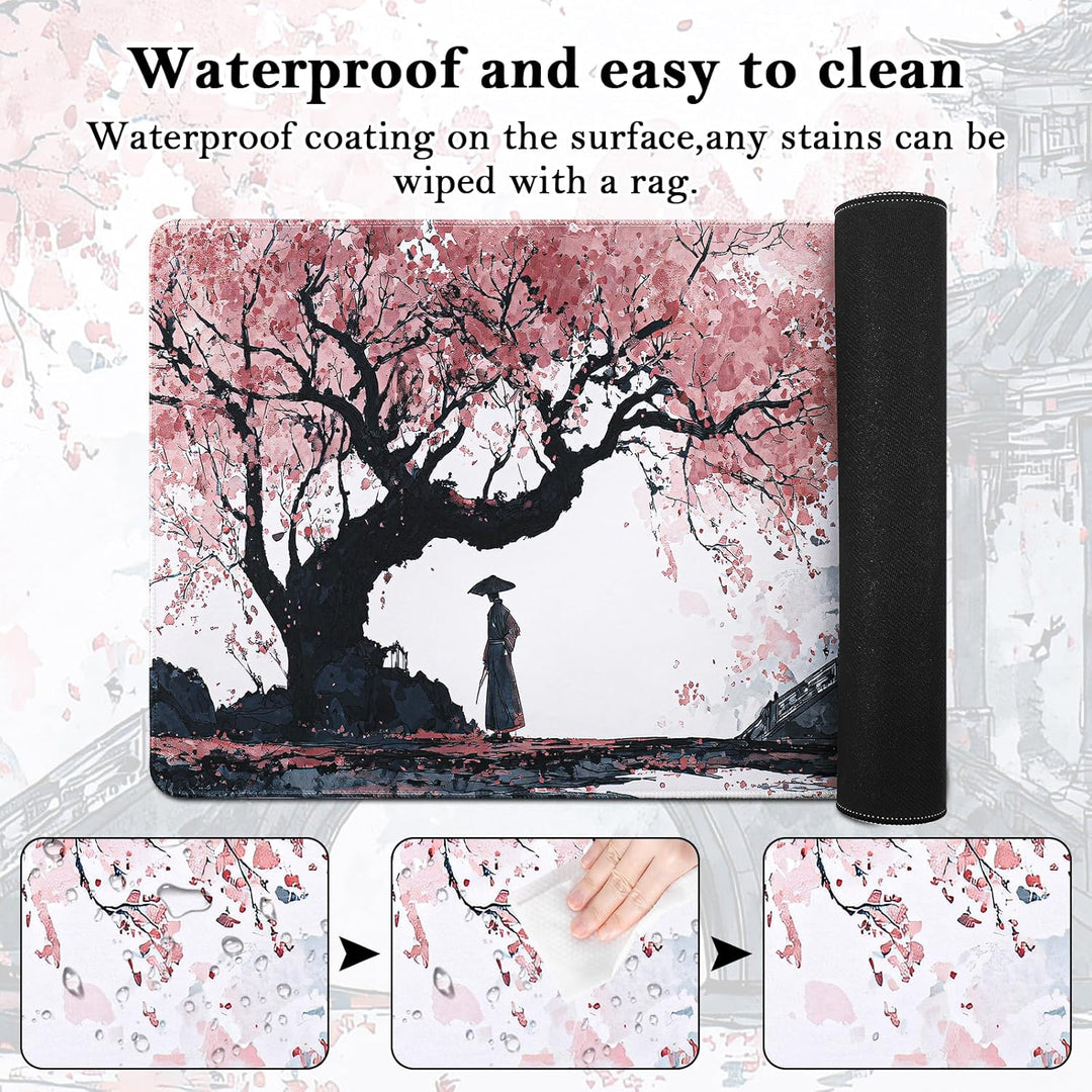 Mauspad XXL, Grosses Mouspad 900x400mm, Gaming Mausepad Improved Precision and Speed, Mousepad mit V