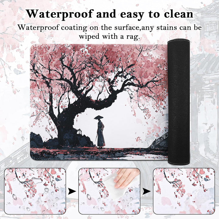 Mauspad XXL, Grosses Mouspad 900x400mm, Gaming Mausepad Improved Precision and Speed, Mousepad mit V