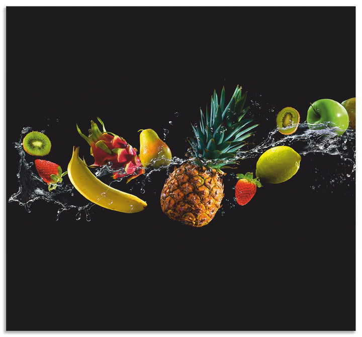 ARTland Küchenrückwand Alu 70x65 cm (BxH) viele weitere Grössen Spritzschutz Küche für Herd Spüle De