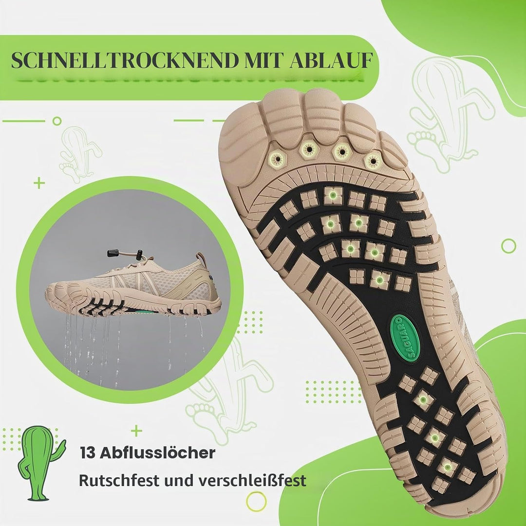 SAGUARO Unisex Barfuss Badeschuhe rutschfeste Barfussschuhe Schnelltrocknende Wasserschuhe mit Drain