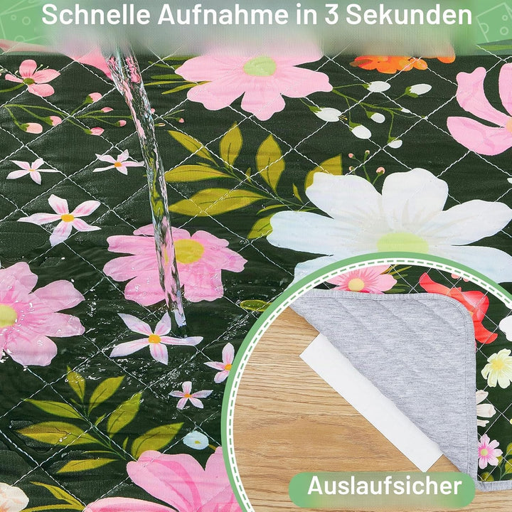 2 Pack Wiederverwendbare Unterlage für Meerschweinchen,Waschbar,Kleintier Matten für Kaninchen,Hamst