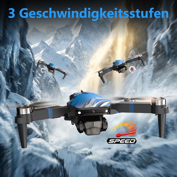 Drohne mit Kamera 4K LCD-Bildschirm FPV Video, Professional Drone mit Bürstenlosem Motor, 270°-Hinde