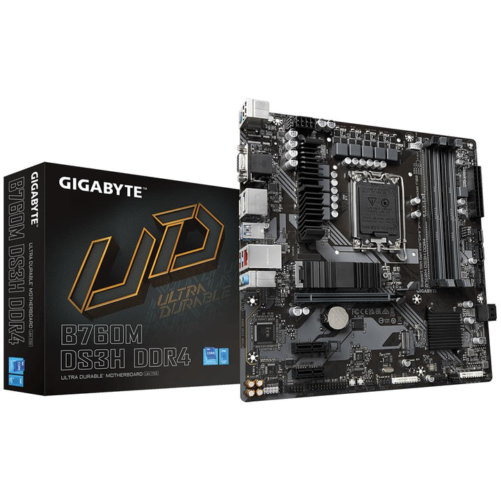 Gigabyte B760M DS3H DDR4 Motherboard Intel B760 LGA 1700 Micro ATX