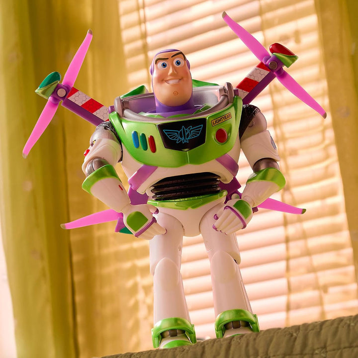 Disney Store Official, Toy Story 5, Buzz Lightyear, Wandelbare Figur, 20 cm | Wandelbare Buzz Lighty