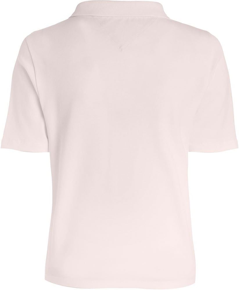 Tommy Hilfiger Damen Poloshirt Kurzarm Regular Fit S Whimsy Pink, S Whimsy Pink