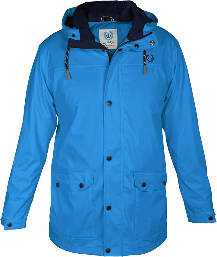 MADSea Herren Regenjacke Friesennerz 63096 gelb S Blau, S Blau