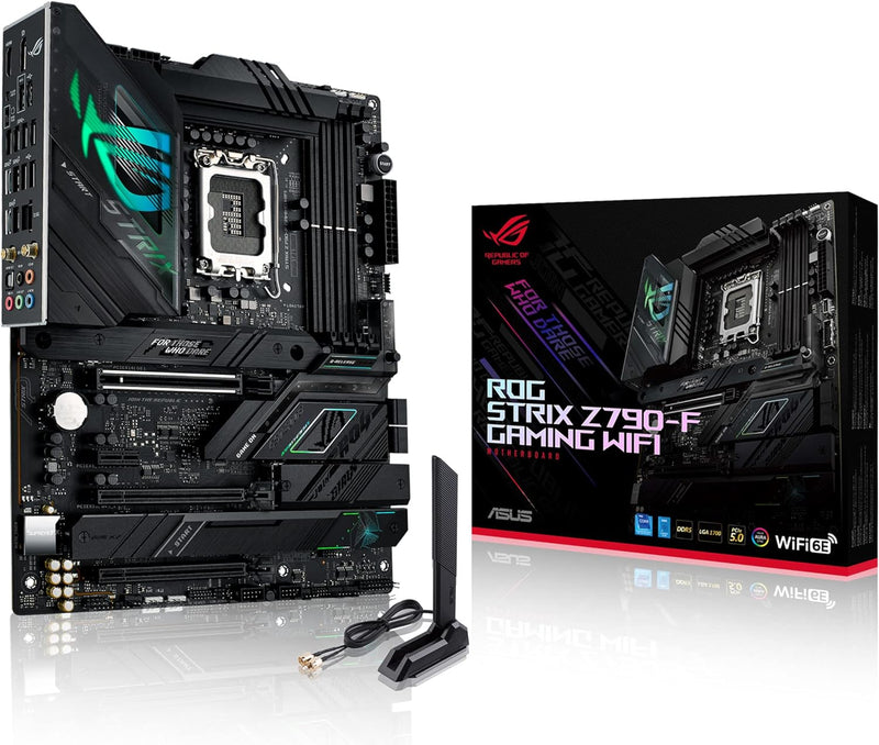 ASUS ROG Strix Z790-F Gaming WIFI Mainboard Sockel Intel LGA1700 (ATX, DDR5 Speicher, 4x M.2, PCIe 5