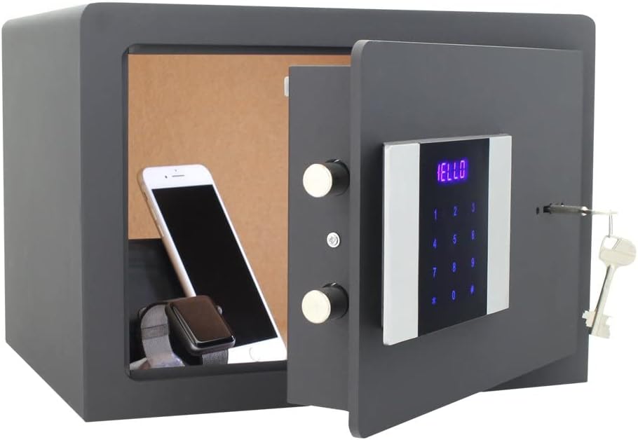 Profirst Möbeltresor Hestia 250 Elektronikschloss Notöffnung LED Touchscreen Innenbeleuchtung Anthra