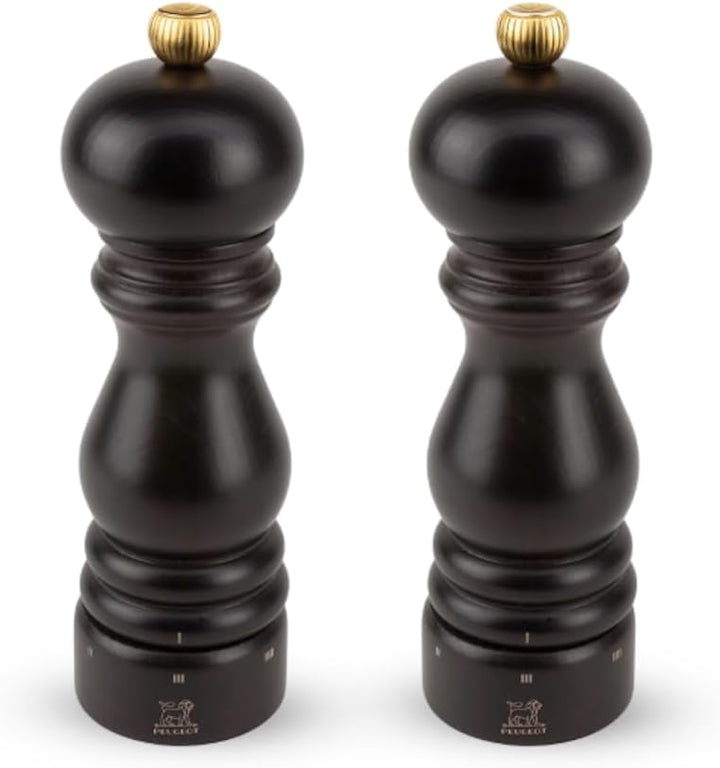 PEUGEOT - Paris u'Select 18 cm Pepper and Salt Mill Set - 6 Predefined Grind Settings - Powdered Sal