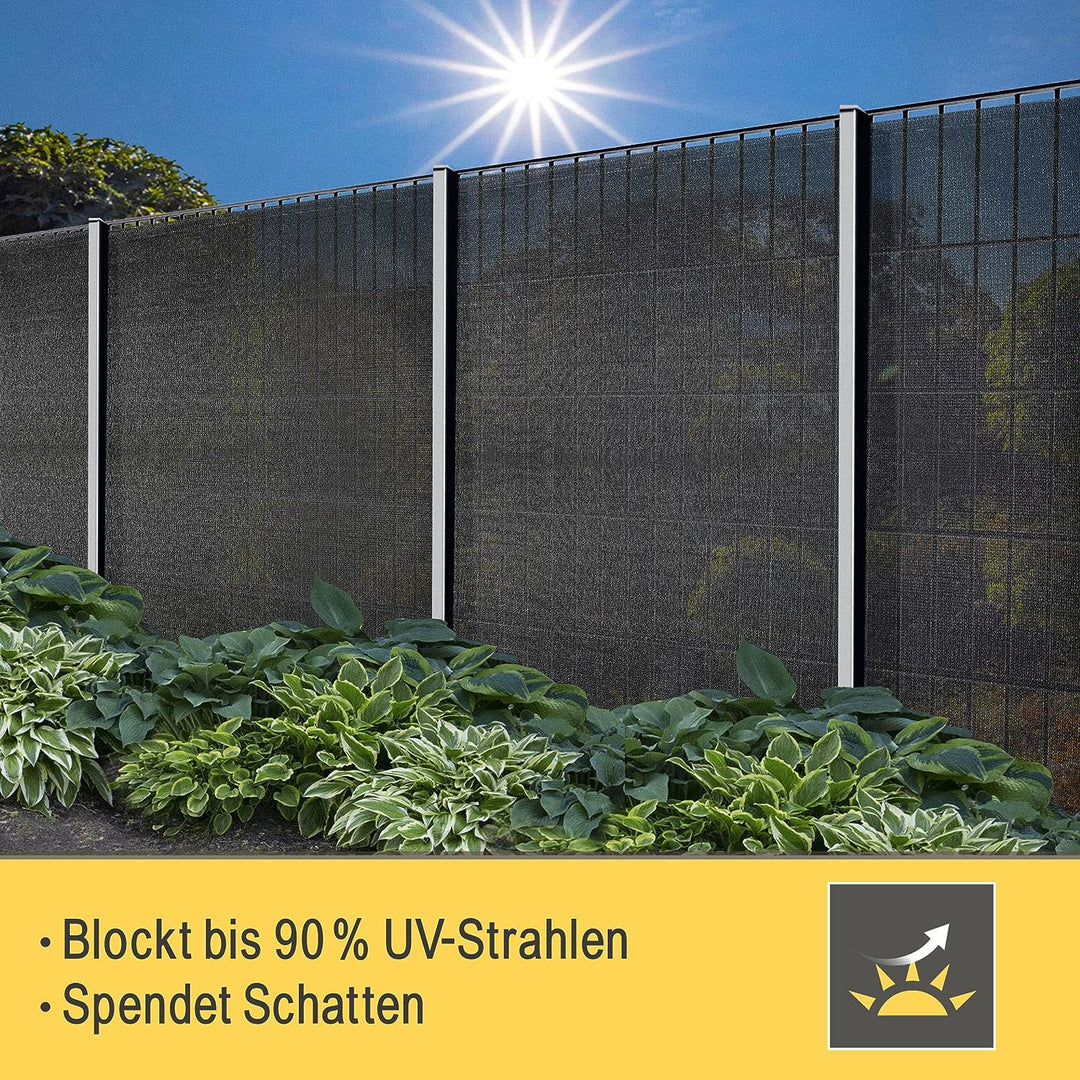 Sol Royal Schattennetz 10m x 1,5m Schattiergewebe 165g/m² – Blickdichter Sonnenschutz UV-Schutz & Ka