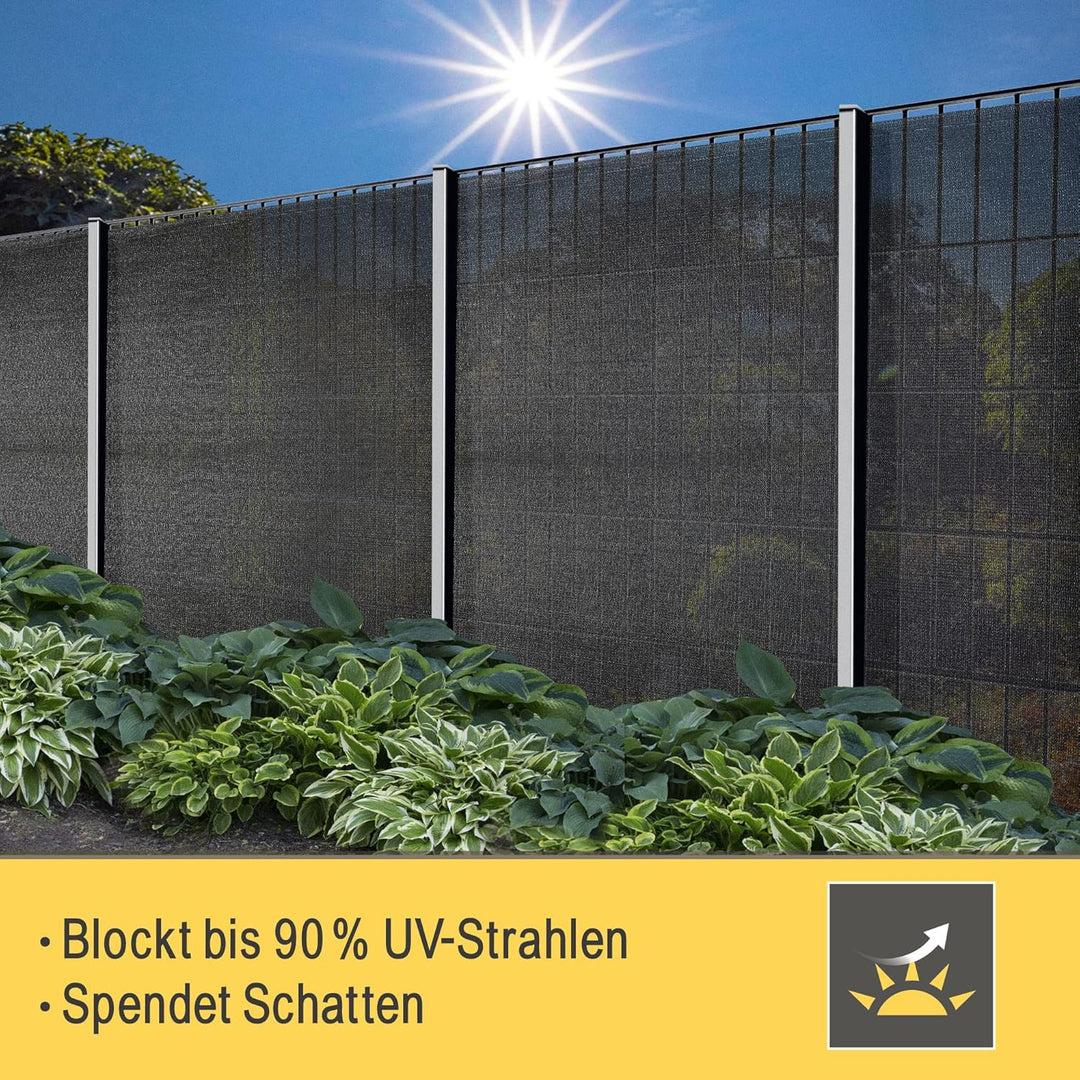 Sol Royal Schattennetz 25m x 2m Schattiergewebe 165g/m² – Blickdichter Sonnenschutz mit UV-Schutz &