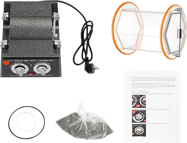 150W Poliermaschine Automatischer Rotary Tumbler Schmuck Polierer-Kugelmühle Polierer Trommel für St