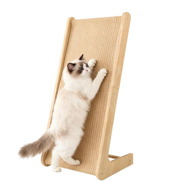 Kratzbrett Katze, 72 cm Hohe L-förmiger Kratzpappe für Katzen, Sisal Kratzbretter Katze, Verschleiss